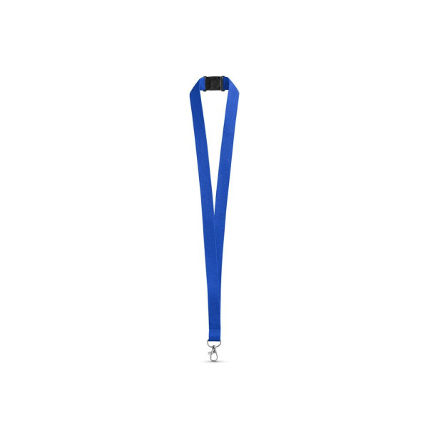 Lanyard en polyester LEEDS avec fermoir de sécurité - Accessoire publicitaire pour entreprises | BCM Goodies