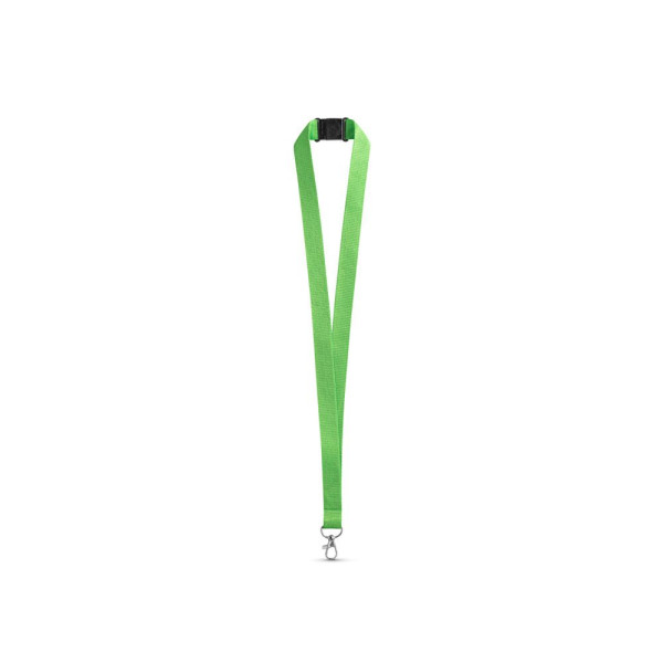 Lanyard en polyester LEEDS avec fermoir de sécurité - Accessoire publicitaire pour entreprises | BCM Goodies