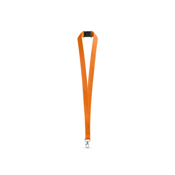 Lanyard en polyester LEEDS avec fermoir de sécurité - Accessoire publicitaire pour entreprises | BCM Goodies