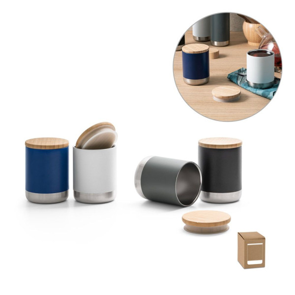 Verre en acier inoxydable recyclé à double paroi - NORRE TUMBLER 370 mL - Objet personnalisable pour événements professionnels