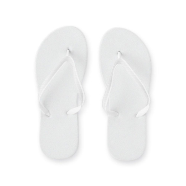Pantoufles personnalisables MAUPITI S / M pour entreprise - Soleil et Pluie