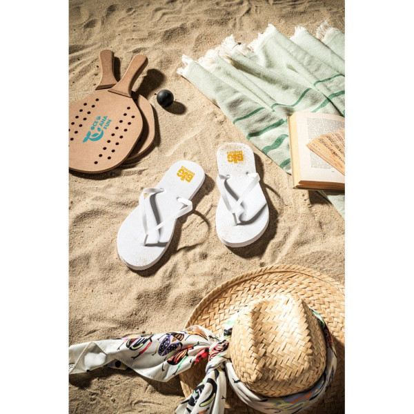 Pantoufles personnalisables MAUPITI S / M pour entreprise - Soleil et Pluie