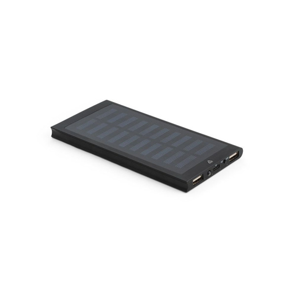 Batterie nomade CLERK 8 000 mAh avec panneau solaire en aluminium recyclé - BCM Goodies