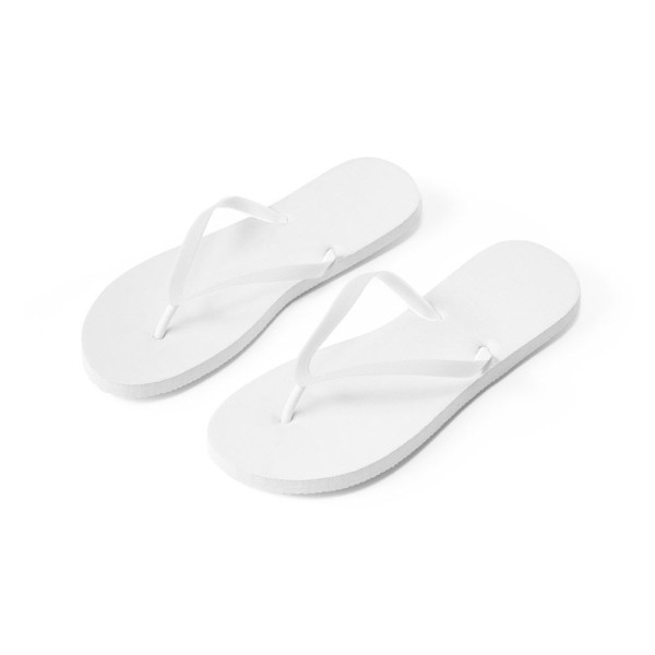 Pantoufles personnalisables MAUPITI S / M pour entreprise - Soleil et Pluie