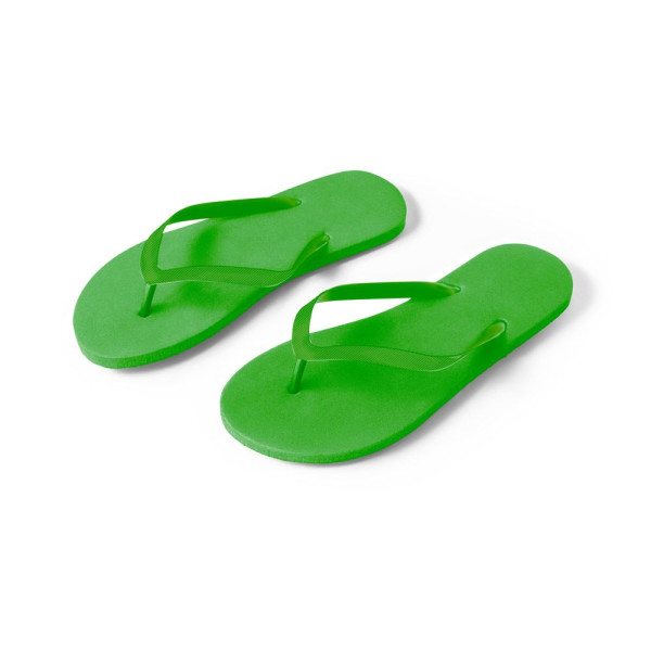 Pantoufles personnalisables MAUPITI S / M pour entreprise - Soleil et Pluie