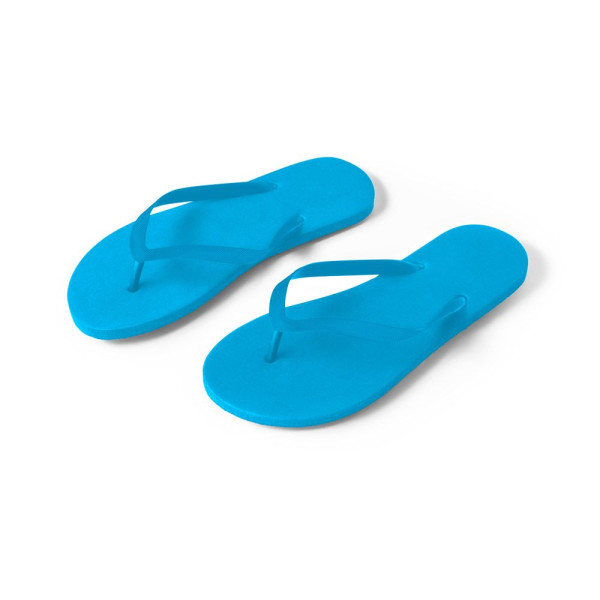 Pantoufles personnalisables MAUPITI S / M pour entreprise - Soleil et Pluie
