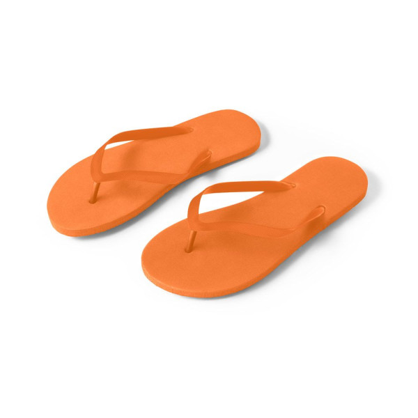 Pantoufles personnalisables MAUPITI S / M pour entreprise - Soleil et Pluie