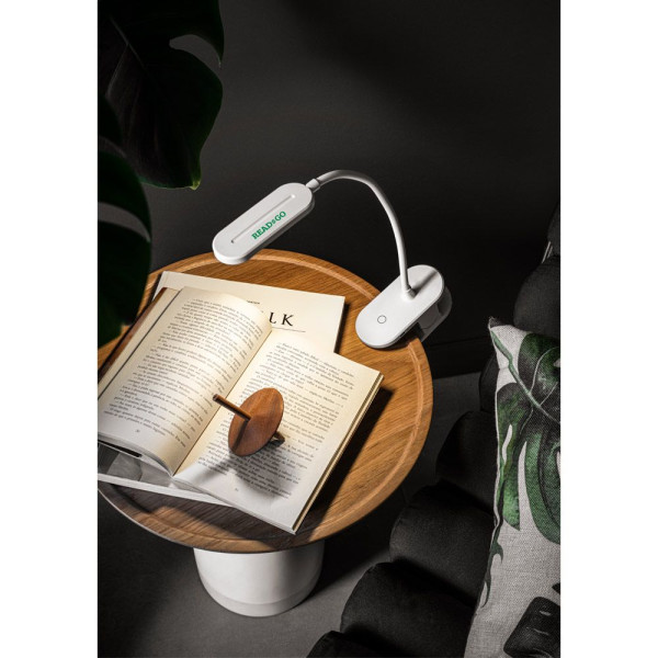 Lampe de bureau portable NESBIT II en rABS 65% - Idéal pour éclairer votre espace de travail avec style