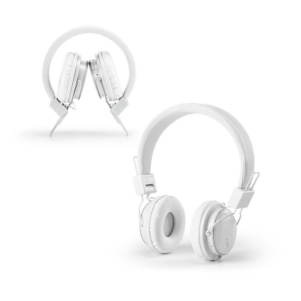 Casque audio pliable et ajustable en ABS BARON - Accessoire personnalisable pour entreprise