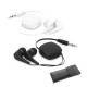 Écouteurs rétractables personnalisables - Accessoires hi-tech pour entreprise - BCM Goodies