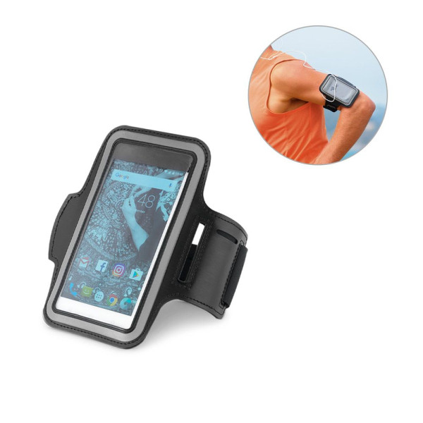 Brassard CONFOR en PU et coque souple pour smartphone 65 - Accessoire publicitaire pour entreprise