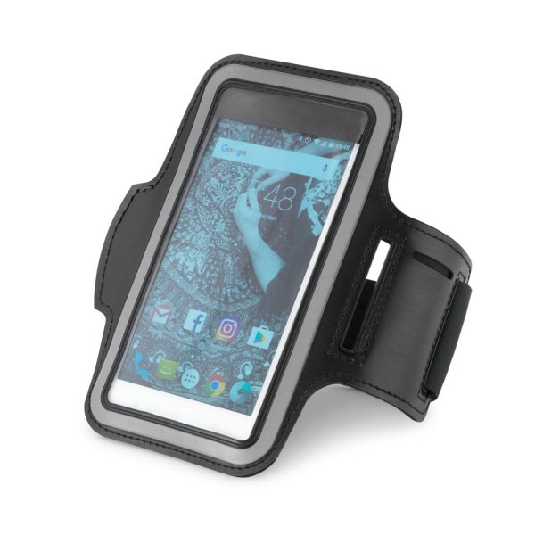 Brassard CONFOR en PU et coque souple pour smartphone 65 - Accessoire publicitaire pour entreprise