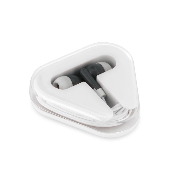 Écouteurs FARADAY avec câble ABS de 1,25 m - Accessoires publicitaires personnalisables pour entreprise