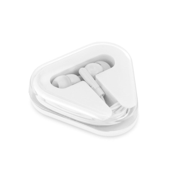 Écouteurs FARADAY avec câble ABS de 1,25 m - Accessoires publicitaires personnalisables pour entreprise