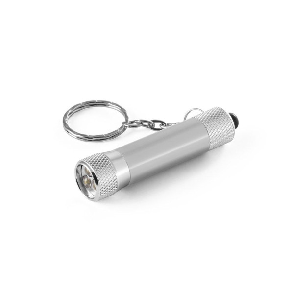 Porte-clés écologique en aluminium recyclé avec lampe de poche LED - BCM Goodies