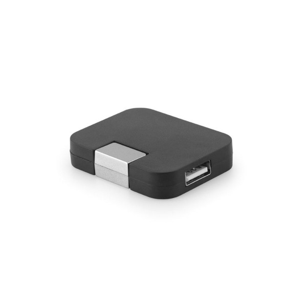 Hub USB 4 ports personnalisable en ABS pour entreprise - BCM Goodies