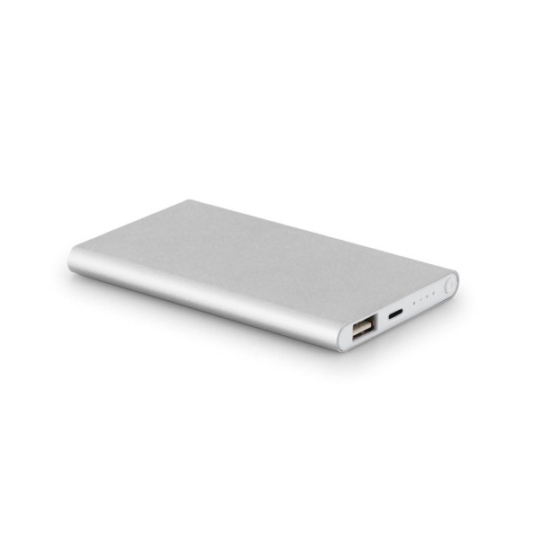 Power bank Slim de 4 000 mAh de MARCET - Accessoire écologique pour entreprises et événements