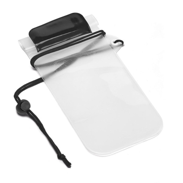Étui pour téléphone portable en PVC résistant à l'eau - Accessoire publicitaire personnalisable | Soleil et pluie
