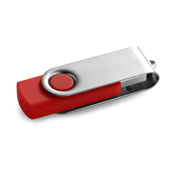 Clé USB personnalisable CLAUDIUS 4GB avec attache en métal - BCM Goodies