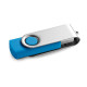Clé USB personnalisable CLAUDIUS 4GB avec attache en métal - BCM Goodies