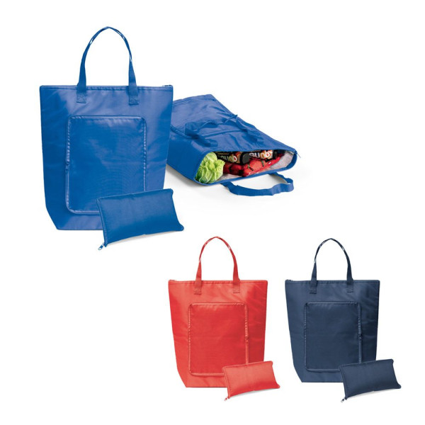 Sac thermique pliable en polyester 210D 15 L MAYFAIR - Accessoire publicitaire pratique et personnalisable