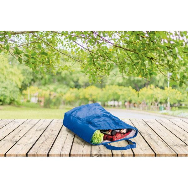 Sac thermique pliable en polyester 210D 15 L MAYFAIR - Accessoire publicitaire pratique et personnalisable