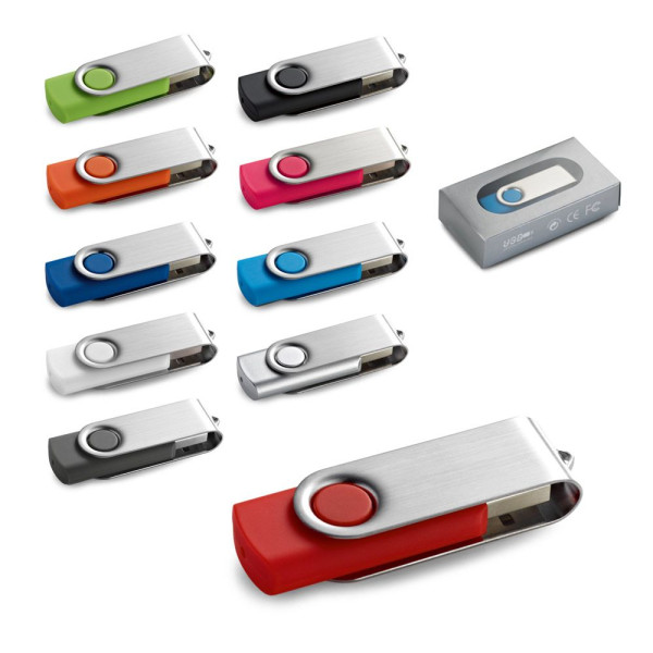 Clé USB 8GB personnalisable avec attache en métal - BCM Goodies