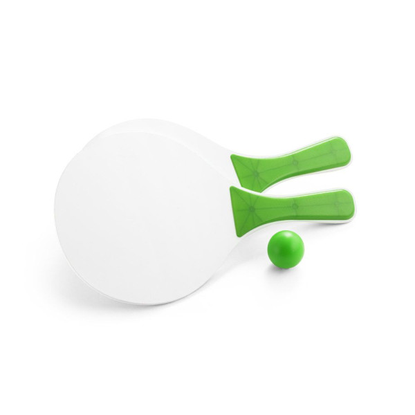 Raquettes de plage en MDF personnalisables pour entreprise - BCM Goodies