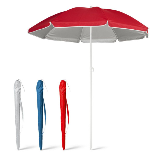 Parasol inclinable personnalisable PARANA 210T avec doublure argentée - BCM Goodies