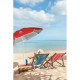 Parasol inclinable personnalisable PARANA 210T avec doublure argentée - BCM Goodies