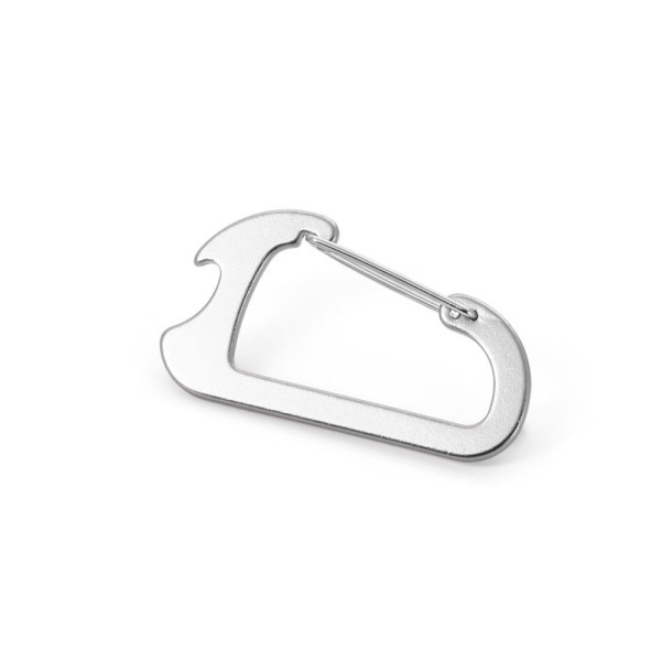 Mousqueton avec décapsuleur en aluminium pour porte-clés - Accessoire polyvalent et pratique | BCM Goodies