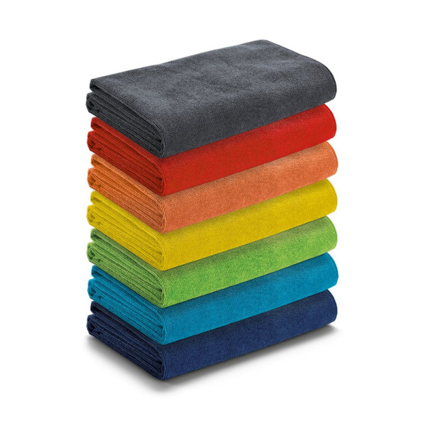 Serviette de plage en microfibre California (250 g/m²) - Personnalisable pour entreprise