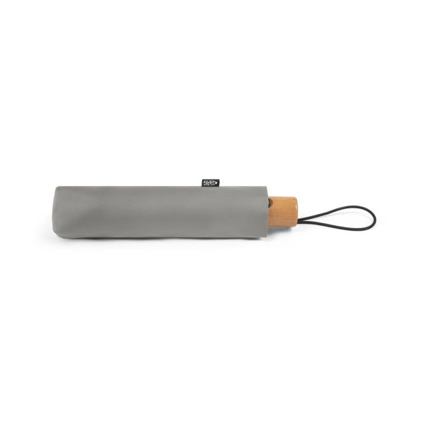 Parapluie pliable en polyester recyclé RIVER - Accessoire durable pour entreprise