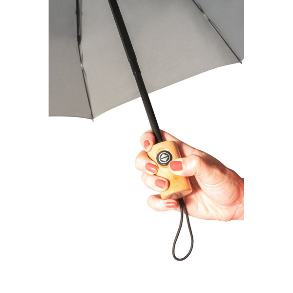 Parapluie pliable en polyester recyclé RIVER - Accessoire durable pour entreprise