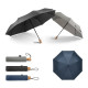 Parapluie pliable en polyester recyclé RIVER - Accessoire durable pour entreprise