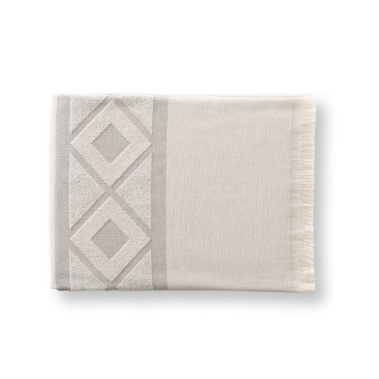 Serviette de toilette et de bain MALEK en coton léger et résistant - Soleil et pluie
