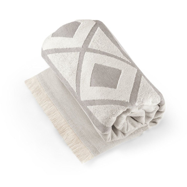 Serviette de toilette et de bain MALEK en coton léger et résistant - Soleil et pluie