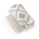 Serviette de toilette et de bain MALEK en coton léger et résistant - Soleil et pluie