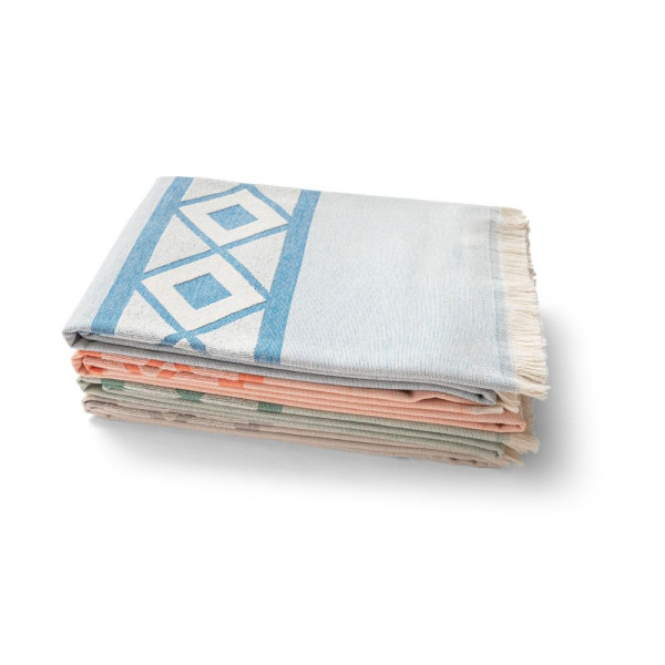 Serviette de toilette et de bain MALEK en coton léger et résistant - Soleil et pluie