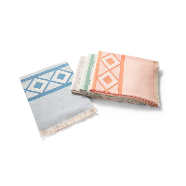 Serviette de toilette et de bain MALEK en coton léger et résistant - Soleil et pluie