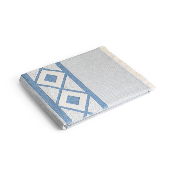 Serviette de toilette et de bain MALEK en coton léger et résistant - Soleil et pluie