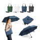 Parapluie 2 en 1 SKYLAR avec sac shopping en polyester recyclé - Goodies personnalisable pour entreprise
