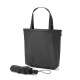 Parapluie 2 en 1 SKYLAR avec sac shopping en polyester recyclé - Goodies personnalisable pour entreprise