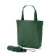 Parapluie 2 en 1 SKYLAR avec sac shopping en polyester recyclé - Goodies personnalisable pour entreprise