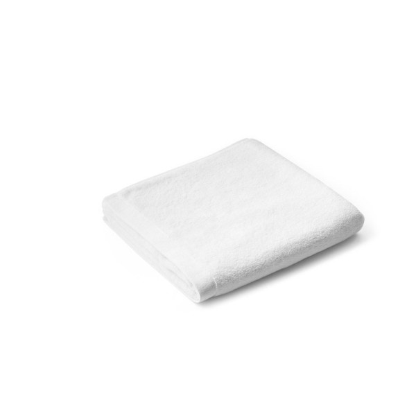 Serviette de toilette BARDEM M. en coton et coton recyclé - Accessoire de communication d'entreprise durable