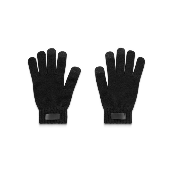Gants en polyester recyclé (100% rPET) BURROW avec embouts tactiles - Personnalisables pour entreprises