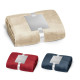 Couverture polaire DYLEAF (240 g/m²) avec ruban pour carte de personnalisation - Maison