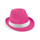 Chapeau publicitaire personnalisable en PP avec ruban en polyester blanc - BCM Goodies