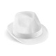 Chapeau publicitaire personnalisable en PP avec ruban en polyester blanc - BCM Goodies