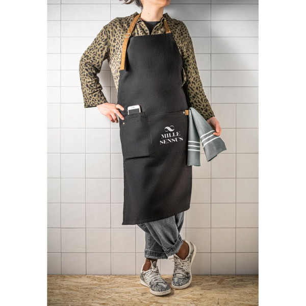 Tablier VESPER en toile 100% coton avec détails en métal - BCM Goodies
